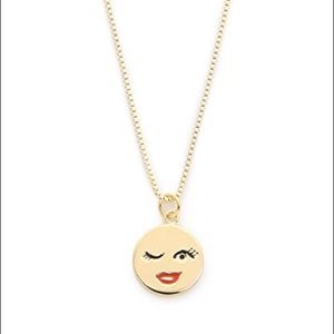 Kate Spade Winky Face Necklace